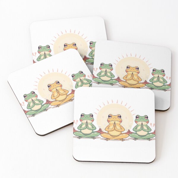 Item preview, Zen Yoga Frogs – Cute Meditation Design designed and sold by SmartNeoZenUIXR.