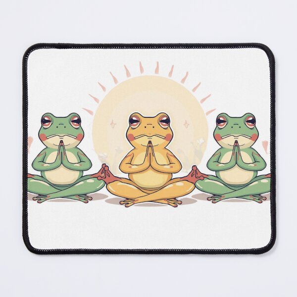 Item preview, Zen Yoga Frogs – Cute Meditation Design designed and sold by SmartNeoZenUIXR.