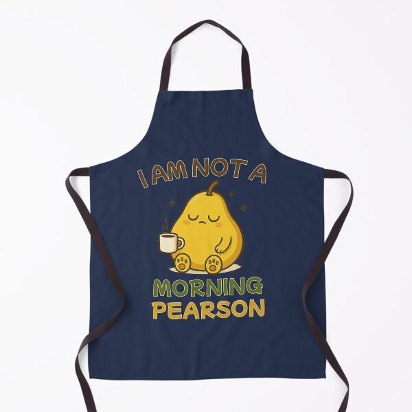 Item preview, “I Am Not a Morning Pearson – Cute Sleepy Pear Coffee Pun Design” designed and sold by Made You Smirk.