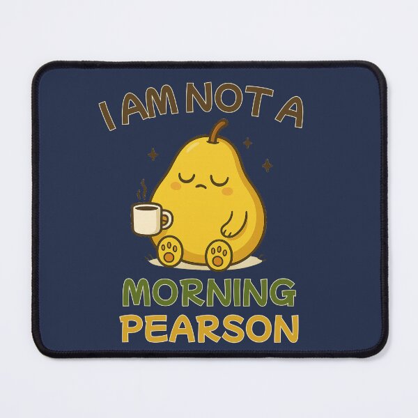 Item preview, “I Am Not a Morning Pearson – Cute Sleepy Pear Coffee Pun Design” designed and sold by RokaWorld.