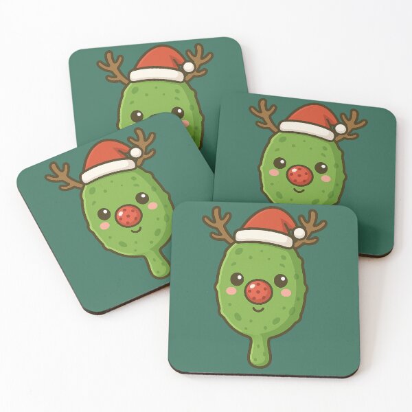 Item preview, Merry Christmas Pickleball Ball Xmas designed and sold by Prints-by-Olaf.