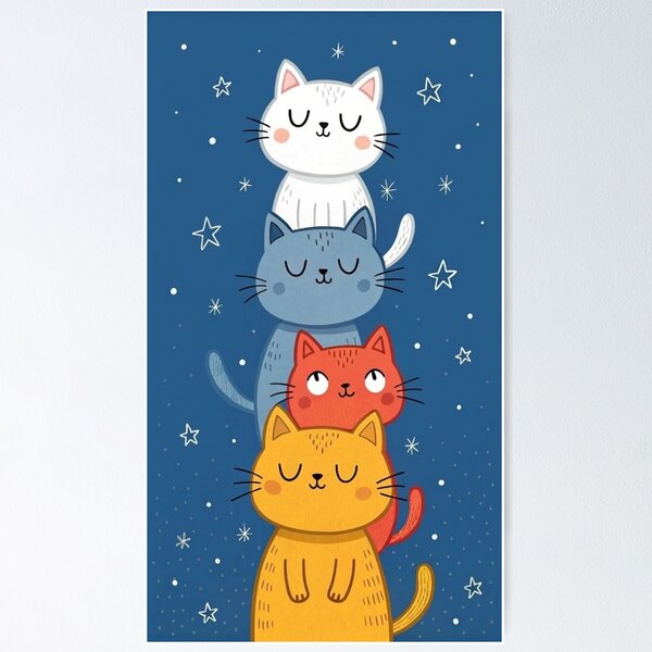 Item preview, Cute cats designed and sold by GraphicMondaze.
