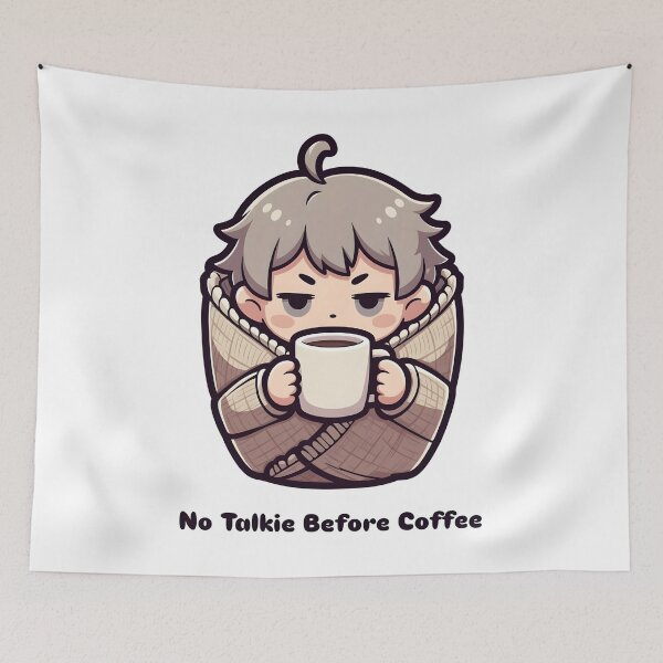 Item preview, No Talkie Before Coffee designed and sold by SignumShop.