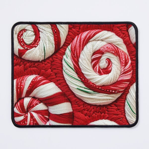 Item preview, Peppermint Swirl Candy Christmas Pattern – Red & White Holiday Texture designed and sold by MiraLumeStudio.