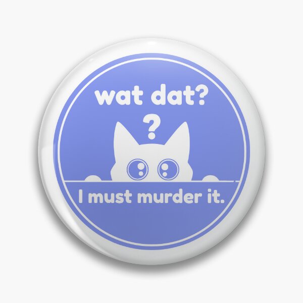 Item preview, Wat Dat? I Must Murder It - White Cat - Lilac designed and sold by Eliphs.
