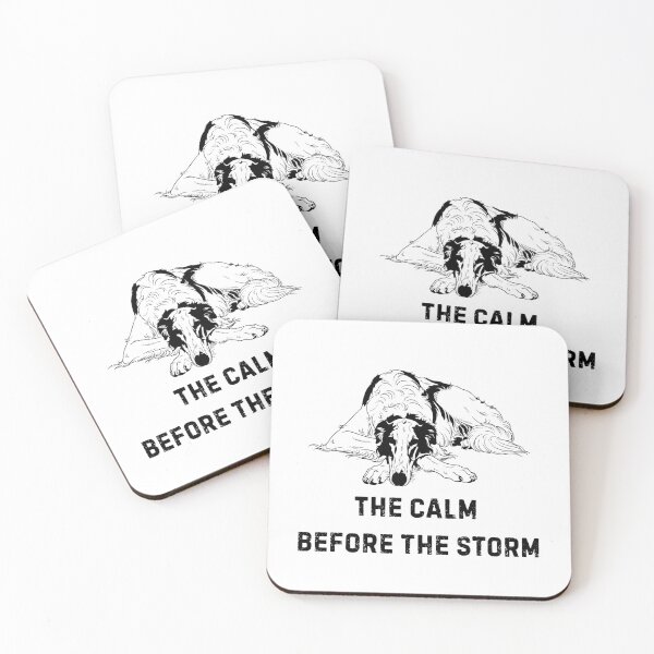 Item preview, The Calm Before the Storm – Borzoi Nap to Zoomies Humor designed and sold by Panoramax.