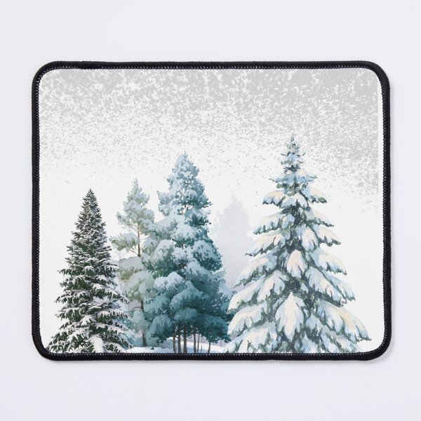 Item preview, Winter Snowy Mountain Landscape | Minimal Winter Forest Illustration designed and sold by Quitecorner.