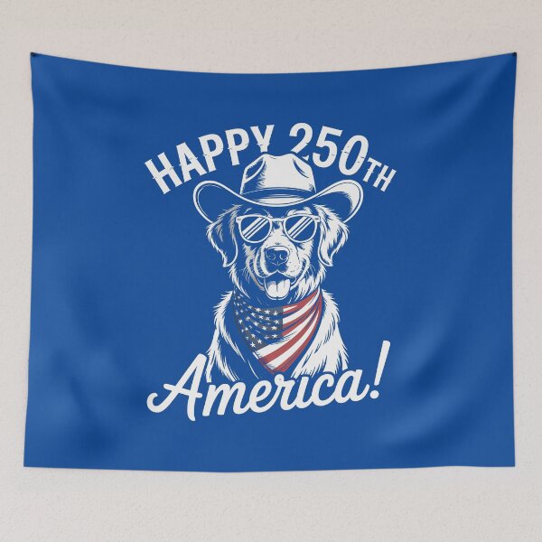 Item preview, Happy 250th Birthday USA Golden Retriever designed and sold by billyperks.