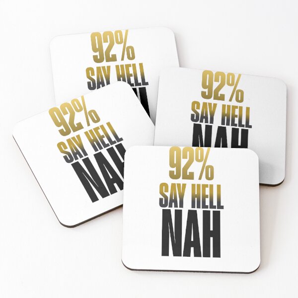 Item preview, 92% Say Hell Nah | Black Women Political Satire Design designed and sold by The People’s Punchline.