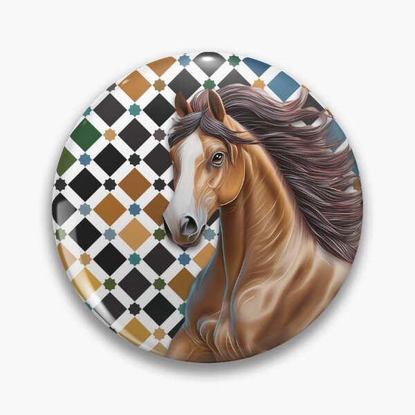 Item preview, Boundless Horse – Alhambra Geometric Pattern designed and sold by Lamassatshop.
