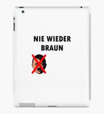 NEVER AGAIN BROWN iPad Case/Skin