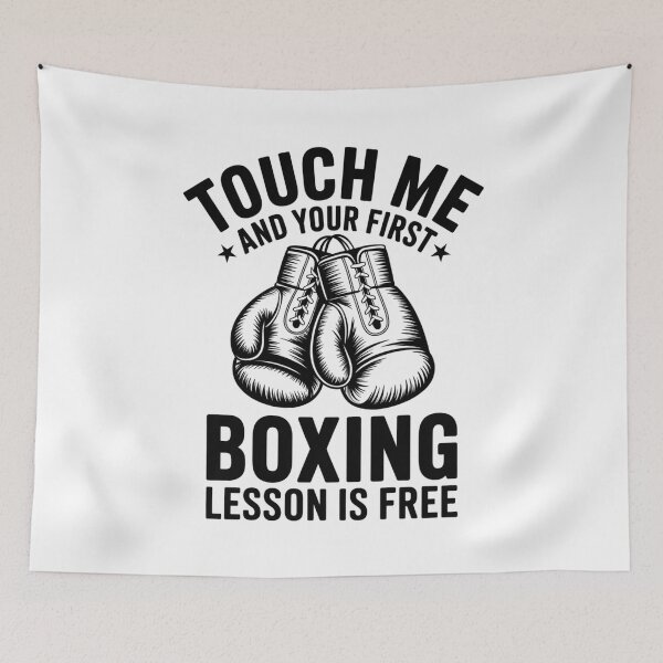 Item preview, Touch Me And Your First Boxing Lesson Is Free, Boxing Lover, Combat Sports designed and sold by Gogetgiggles.