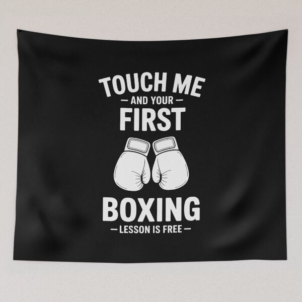 Item preview, Touch Me And Your First Boxing Lesson Is Free, Boxing Lover, Combat Sports designed and sold by Gogetgiggles.