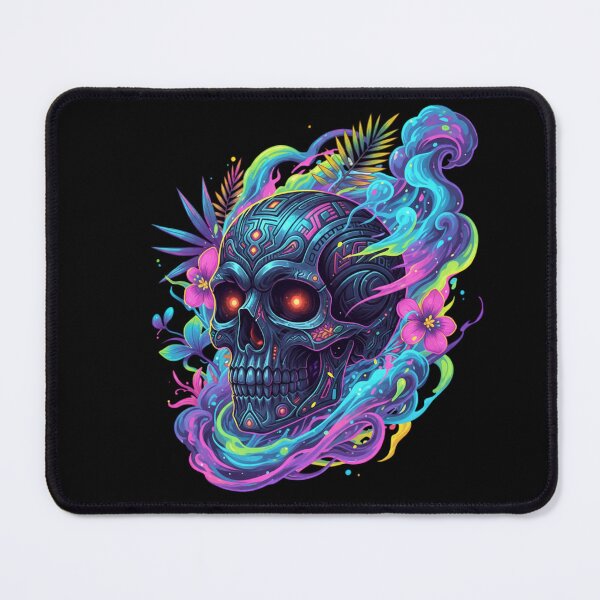 Item preview, Red neon skull Exotic skull Neon smoke Vapour skull Dark art Gothic designed and sold by Mypinkdream.