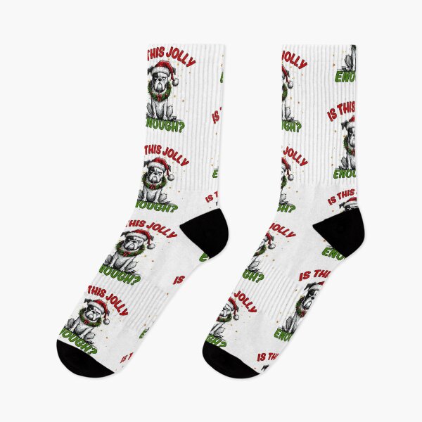 Item preview, Bulldog Gruñón Navidad: ¿Es esto lo suficientemente alegre? designed and sold by TherezaDesign.