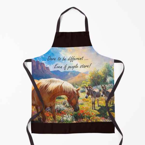 Item preview, Palomino Pony and Donkey Motivational "Dare To Be Different" designed and sold by JHonaker.