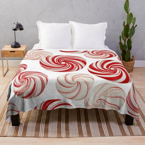 Item preview, Holiday Peppermint Swirl Pattern – Festive Red Candy Art designed and sold by MiraLumeStudio.