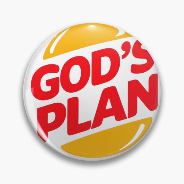 Item preview, GODS PLAN Burger Logo Style Christian Tee designed and sold by FitnWear.