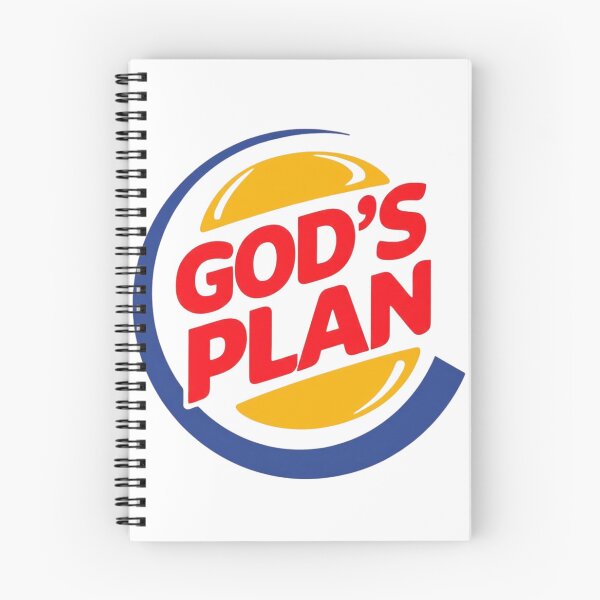 Item preview, GODS PLAN Burger Logo Style Christian Tee designed and sold by FitnWear.