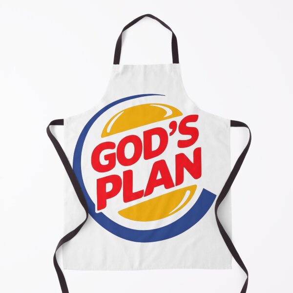 Item preview, GODS PLAN Burger Logo Style Christian Tee designed and sold by FitnWear.