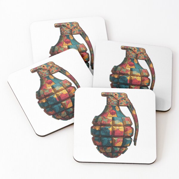 Item preview, Grenade Color Mosaic – Pop Art Graphic designed and sold by ChefsSpicyFits.
