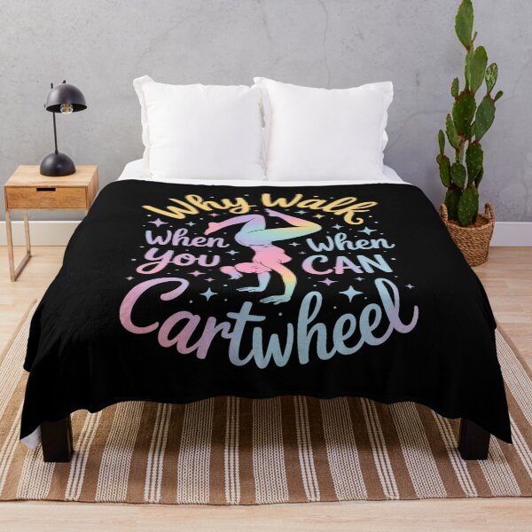 Item preview, Why Walk When You Can Cartwheel, Gymnastics , Inspirational Gym designed and sold by Gogetgiggles.