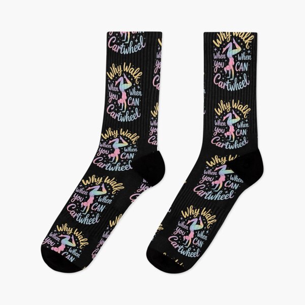 Item preview, Why Walk When You Can Cartwheel, Gymnastics , Inspirational Gym designed and sold by Gogetgiggles.