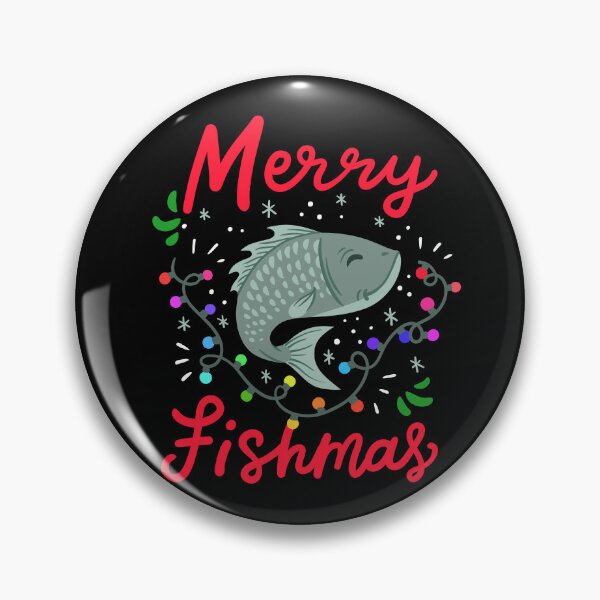 Item preview, Merry Fishmas: Funny Fishing Christmas Design designed and sold by ChaaiTee.