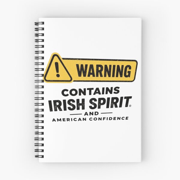 Item preview, Warning: Contains Irish Spirit and American Confidence – Vintage Distressed Typography Design designed and sold by MayoToManhattan.