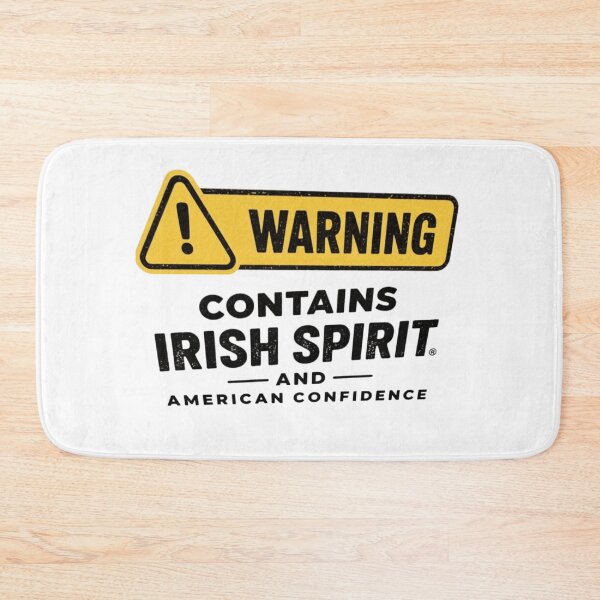 Item preview, Warning: Contains Irish Spirit and American Confidence – Vintage Distressed Typography Design designed and sold by MayoToManhattan.