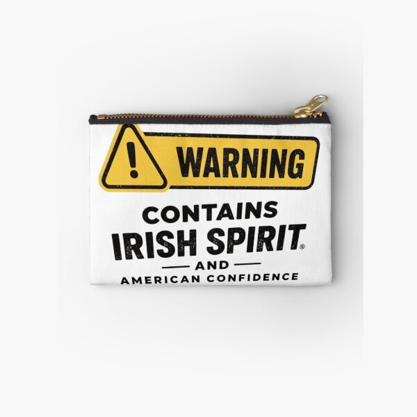 Item preview, Warning: Contains Irish Spirit and American Confidence – Vintage Distressed Typography Design designed and sold by MayoToManhattan.