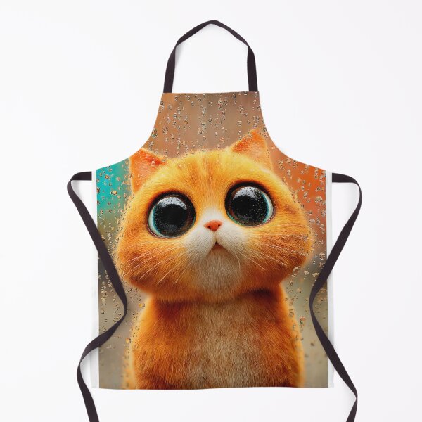 Aperçu de l'œuvre Chat orange mignon avec de grands yeux créée et vendue par PetsArt.