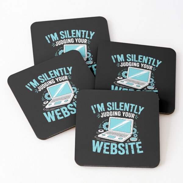 Item preview, I'm Silently Judging Your Website, Web Design Humor designed and sold by Gogetgiggles.