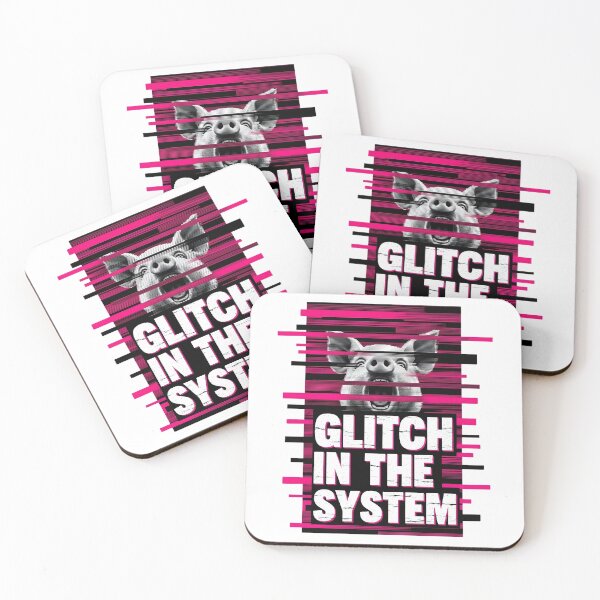 Item preview, Glitch in the System Piggy | Quiet Piggy Viral Meme Glitch Art Subversion designed and sold by damelinen.