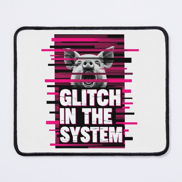 Item preview, Glitch in the System Piggy | Quiet Piggy Viral Meme Glitch Art Subversion designed and sold by damelinen.