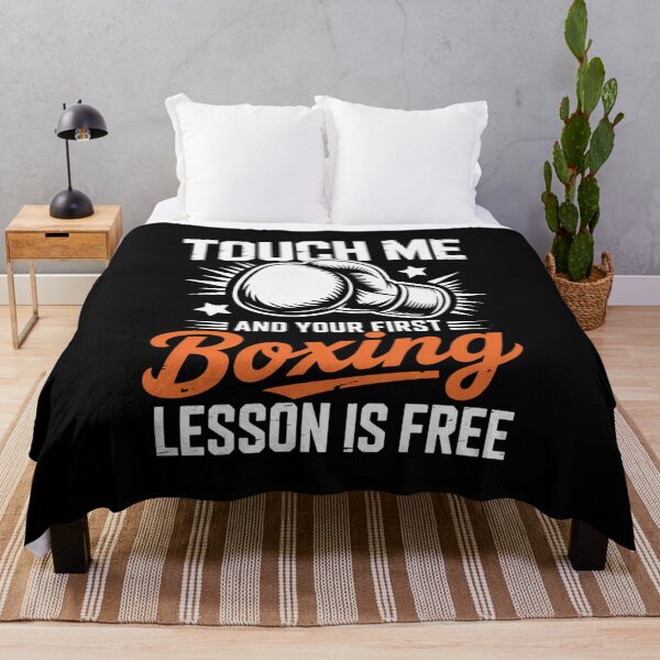 Item preview, Touch Me and Your First Boxing Lesson is Free Fun Boxing Design designed and sold by Gogetgiggles.