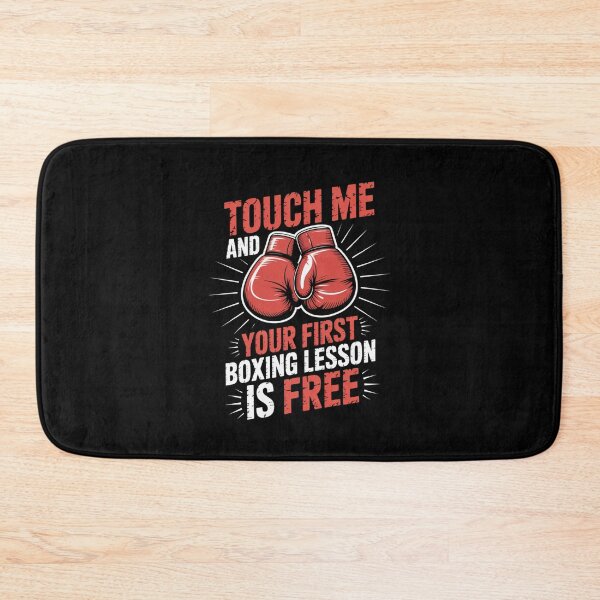Item preview, Touch Me and Your First Boxing Lesson is Free Fun Boxing Design designed and sold by Gogetgiggles.