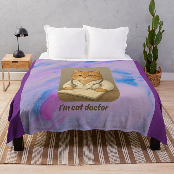 Item preview, Cute Doctor Cat Illustration designed and sold by doktordanTemiz.