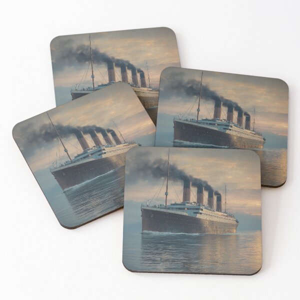 Item preview, RMS Titanic Ocean Liner at Sea (Historic Maritime Art) designed and sold by ArgentoArt.