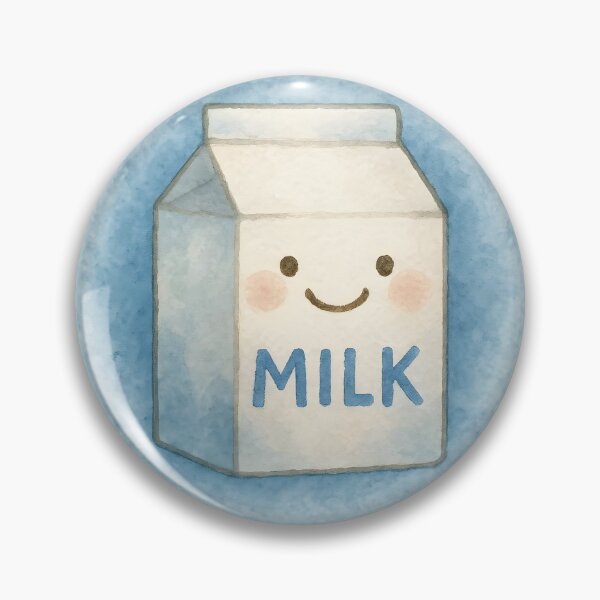 Item preview, Happy Milk - Watercolor Milk Carton Good Vibes designed and sold by WirelessChimp.