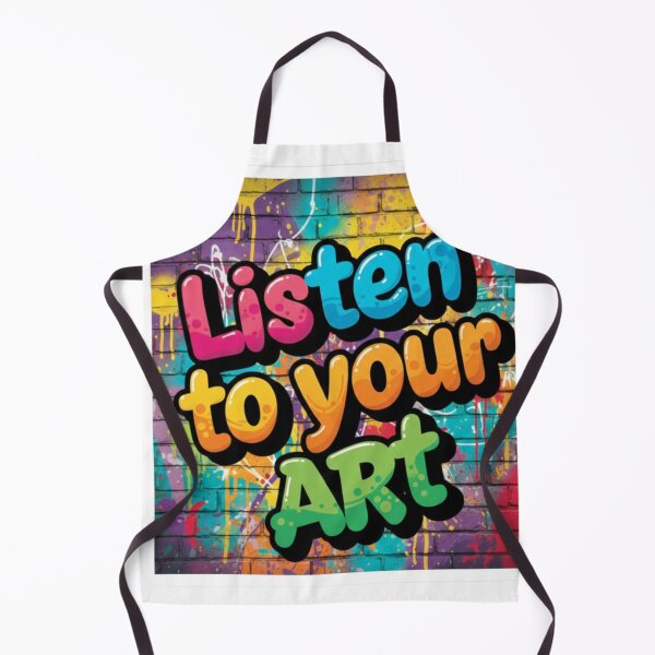 Item preview, Listen to your art inspirational graffiti quote designed and sold by MGuyerArt.