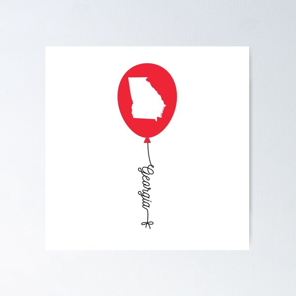 Artikelvorschau, Georgia State Ballon entworfen und verkauft von InspiredQuotes.