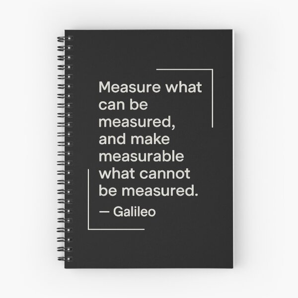 Artikelvorschau, „Messe, was messbar ist“ – Galileo-Zitat (Minimalistischer Stil) entworfen und verkauft von Anniko Art Studio.