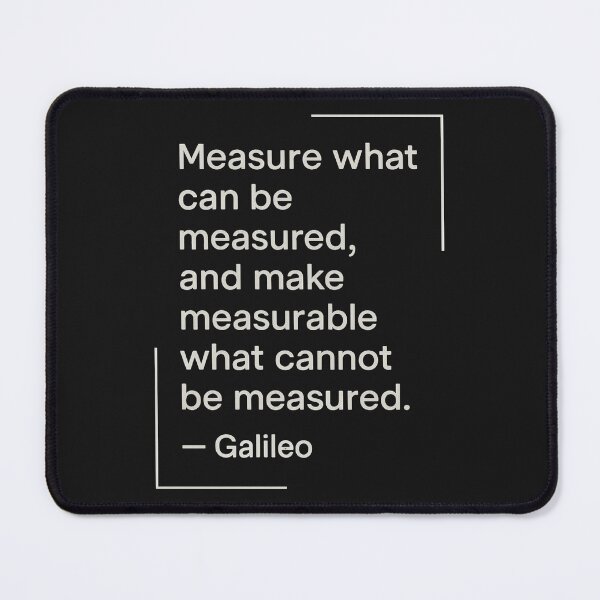 Item preview, Measure What Can Be Measured – Galileo Quote Minimalist Style designed and sold by Anniko Art Studio.
