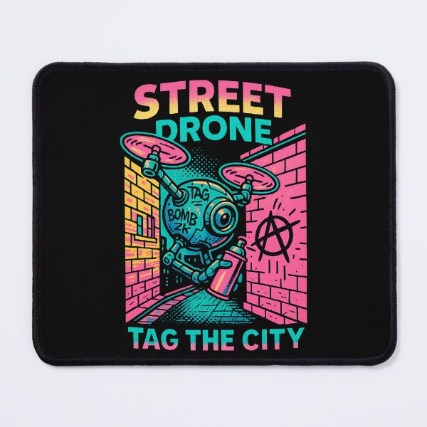 Item preview, Cyberpunk Graffiti Drone Street Art designed and sold by SholoStudio.