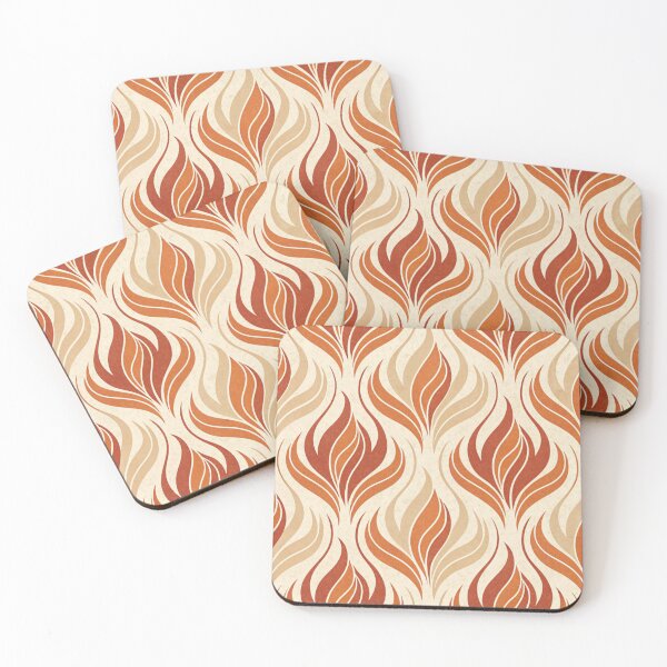 Item preview, Flame brushstokes  , warm burn orange designed and sold by Lucky 777.