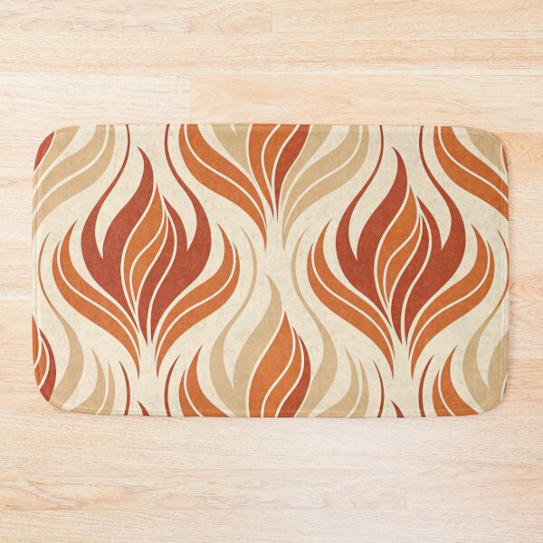 Item preview, Flame brushstokes  , warm burn orange designed and sold by Lucky 777.