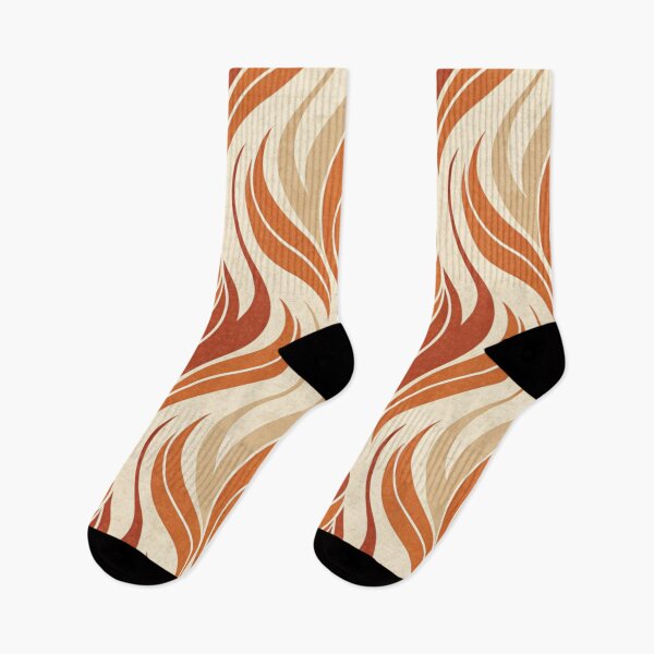 Item preview, Flame brushstokes  , warm burn orange designed and sold by Lucky 777.