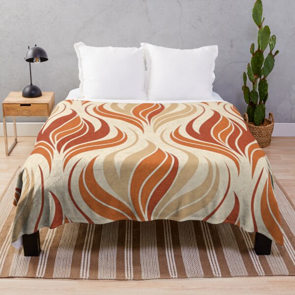 Item preview, Flame brushstokes , warm burn orange designed and sold by Lucky 777.