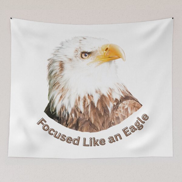 Item preview, Focused like an eagle – inspiring eagle head design designed and sold by Katja LebenFreude.